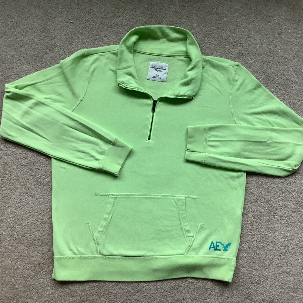 AE quarter-zip lightweight sweatshirt, Medium, like new